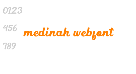 medinah webfont