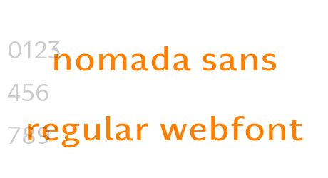 nomada sans regular webfont