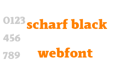 scharf black webfont