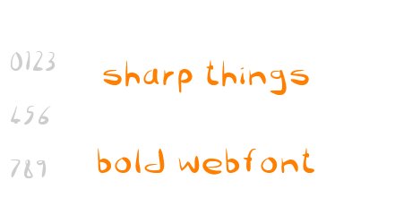 sharp things bold webfont