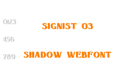 signist 03 shadow webfont