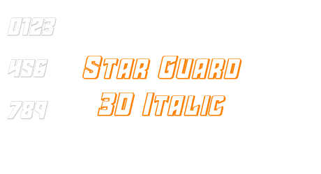 Star Guard 3D Italic