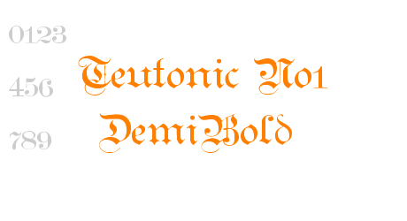 Teutonic No4 DemiBold