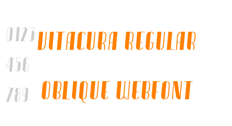 vitacura regular oblique webfont