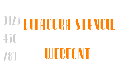 vitacura stencil webfont
