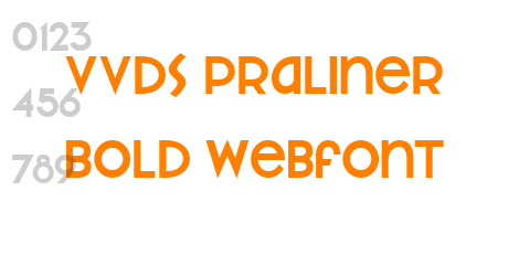 vvds praliner bold webfont