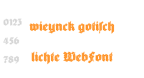 wieynck gotisch lichte WebFont