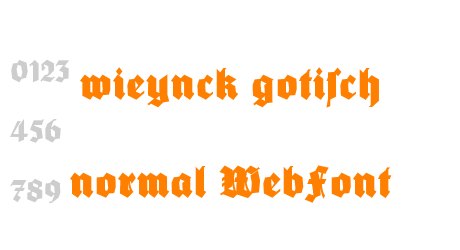 wieynck gotisch normal WebFont