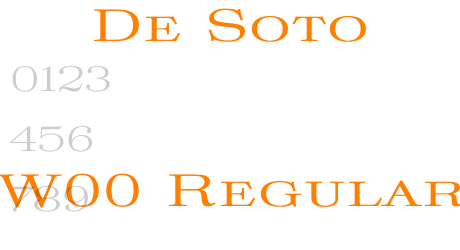 De Soto W00 Regular