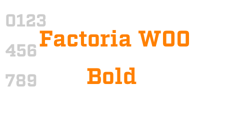 Factoria W00 Bold