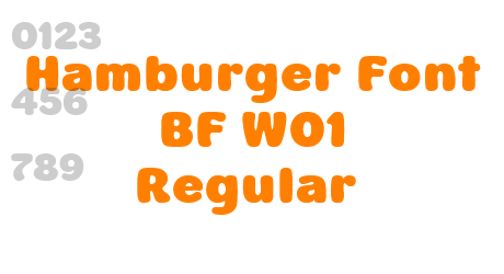 Hamburger Font BF W01 Regular