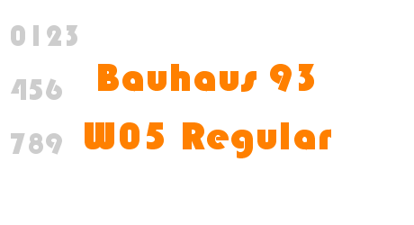 Bauhaus 93 W05 Regular