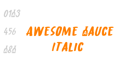 Awesome Sauce Italic