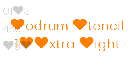 Bodrum Stencil 12Extra Light