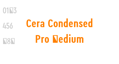 Cera Condensed Pro Medium