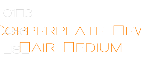 Copperplate New Hair Medium