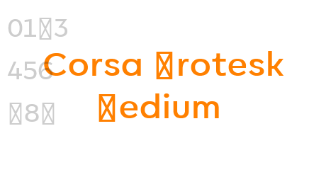 Corsa Grotesk Medium