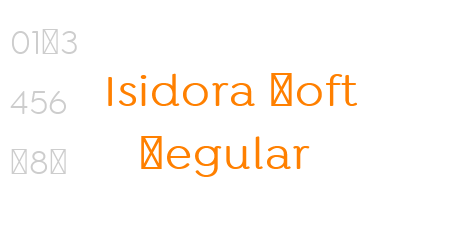 Isidora Soft Regular