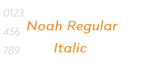 Noah Regular Italic
