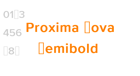 Proxima Nova Semibold