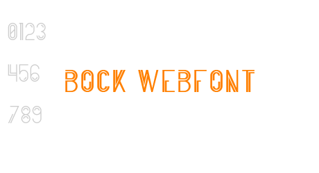 bock webfont