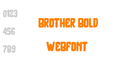 brother bold webfont