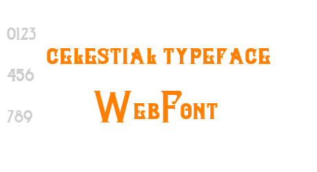 celestial typeface WebFont
