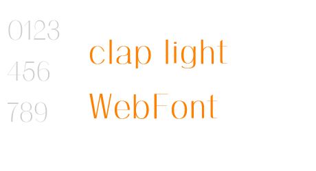 clap light WebFont