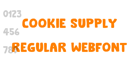cookie supply regular webfont