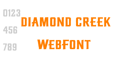 diamond creek WebFont