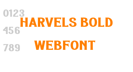 harvels bold webfont