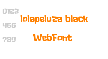 lolapeluza black WebFont
