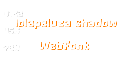 lolapeluza shadow WebFont
