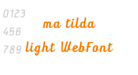 ma tilda light WebFont
