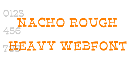 nacho rough heavy webfont