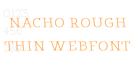 nacho rough thin webfont