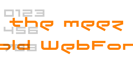 the meez bold WebFont