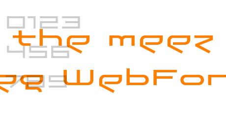 the meez reg WebFont