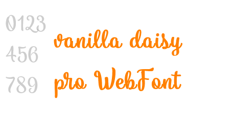 vanilla daisy pro WebFont