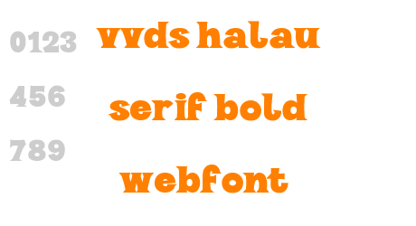 vvds halau serif bold webfont