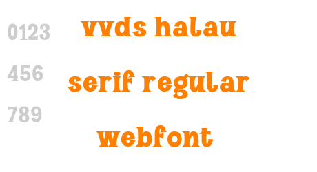 vvds halau serif regular webfont