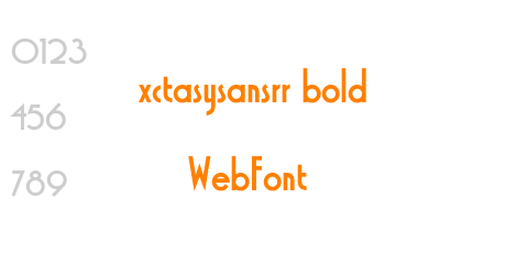 xctasysansrr bold WebFont
