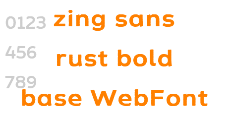 zing sans rust bold base WebFont