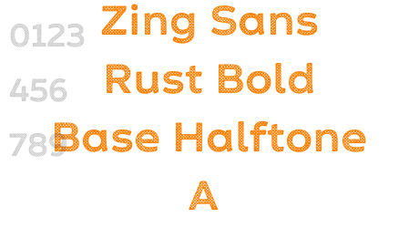 Zing Sans Rust Bold Base Halftone A