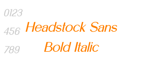 Headstock Sans Bold Italic