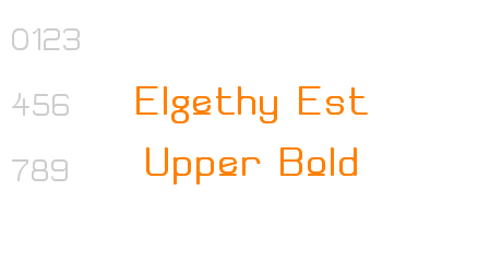 Elgethy Est Upper Bold