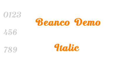 Beanco Demo Italic