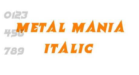 Metal Mania Italic
