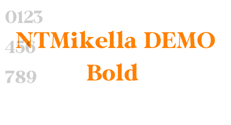 NTMikella DEMO Bold