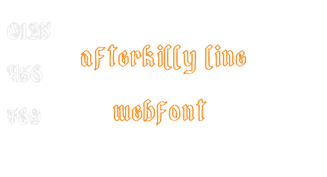 afterkilly line webfont